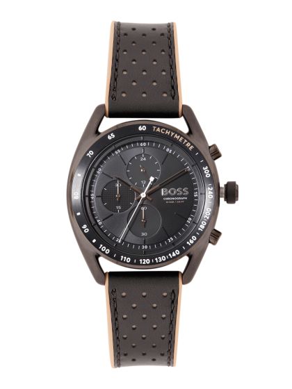 Buy Hugo Boss Men Trace Stainless Steel Bracelet Style Chronograph &  Tachymeter Watch 1514006 - Watches for Men 24051620 | Myntra