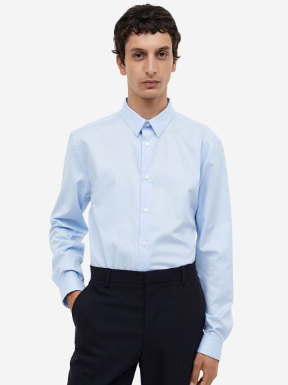 Buy H M Men Slim Fit Premium Cotton Shirt Shirts for Men