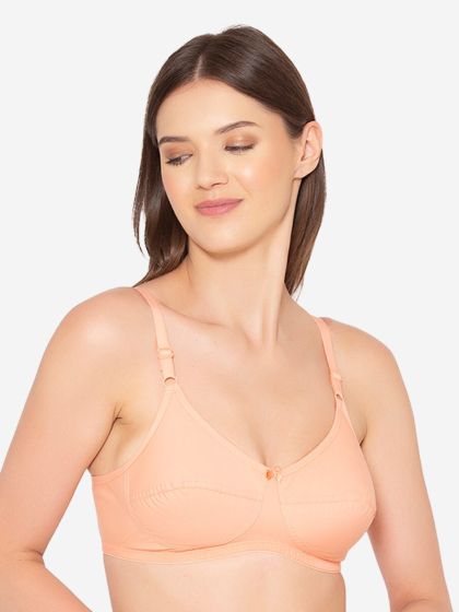 Buy Groversons Paris Beauty Women's Non-padded Non-wired Full Coverage Cotton  Bra - Pink online