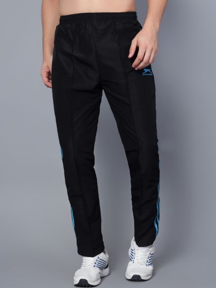 Buy Alcis Womens Black Anti-static Soft-touch Slim-fit Running Track Pants  online