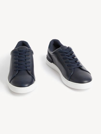 Marks and spencer navy blue clearance shoes