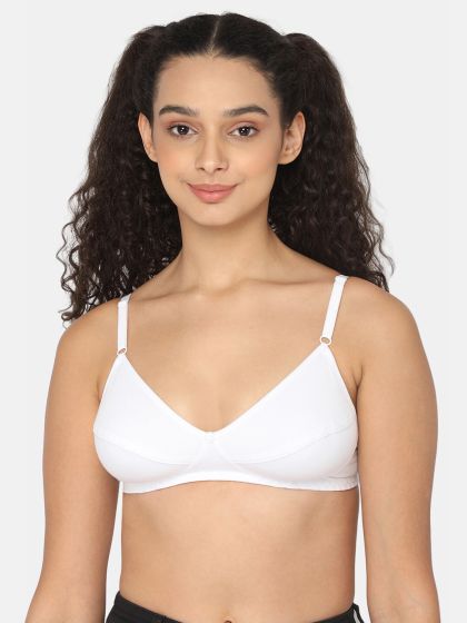 Cotton full-coverage everyday bra Regular straps and back closure All Day  Comfort