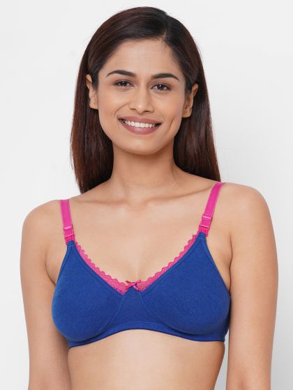 Inner Sense Women’s Organic Cotton Bamboo Soft Feeding bra for Women |  Wire-free, Non-padded, Full coverage, Maternity bra