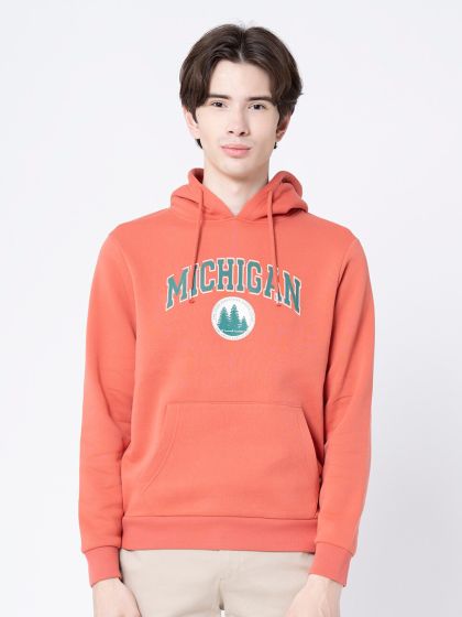 Adidas originals oversized trefoil hotsell logo hoodie in orange