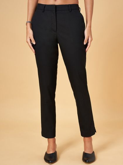 Buy Annabelle By Pantaloons Women High Rise Formal Trousers