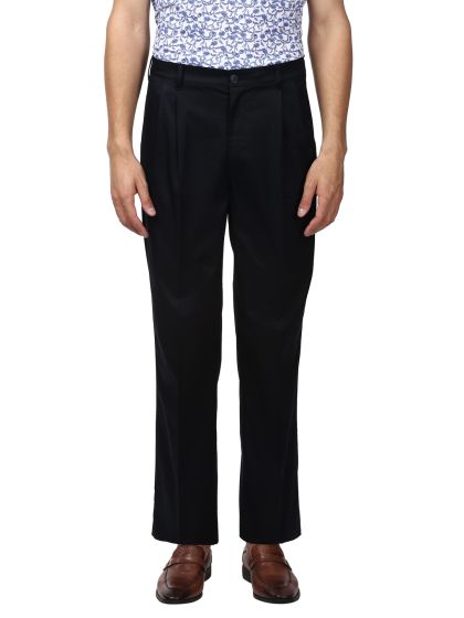 Buy ColorPlus Men Beige Custom Slim Fit Solid Formal Trousers  Trousers  for Men 1858295  Myntra