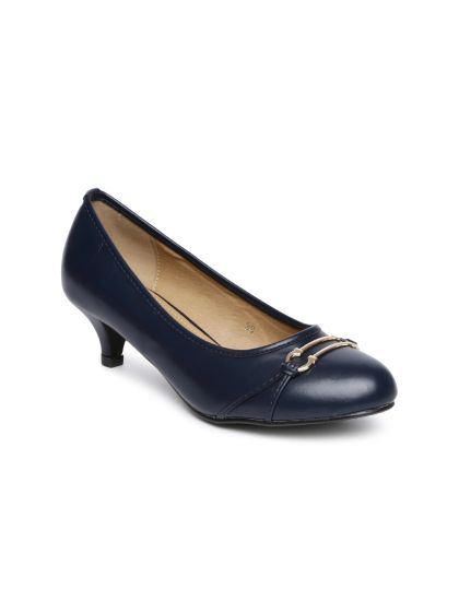 Navy Blue Belly Shoes - Heels for Women 