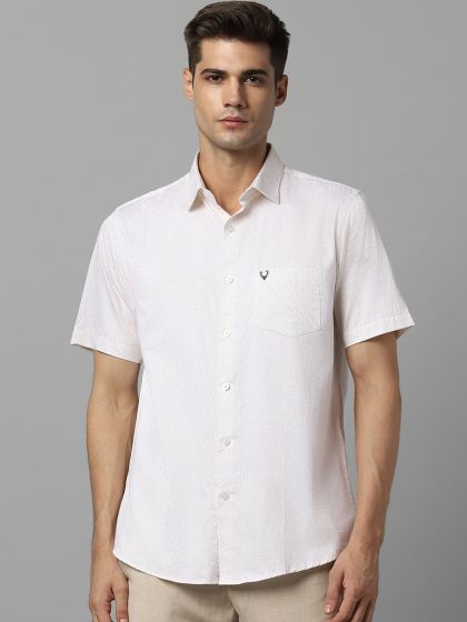 Buy Allen Solly Slim Fit Opaque Casual Linen Shirt Shirts for