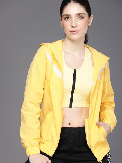 Yellow adidas women's jacket sale