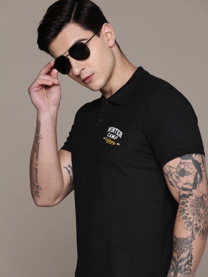 Buy Nike Men Black Floral Printed NSW T Shirt Tshirts for Men