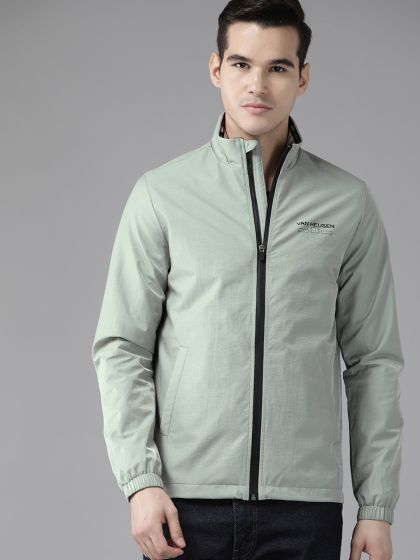 Buy Van Heusen Men Black Solid Tailored Jacket Jackets for Men