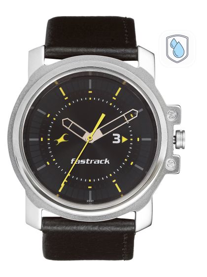 Buy Fastrack Men Black Dial Watch 3123SL03 Watches for Men