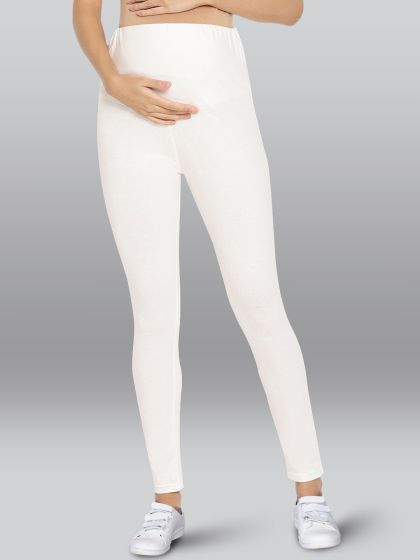 Buy Sheen Women White Capri Leggings - Leggings for Women 443101