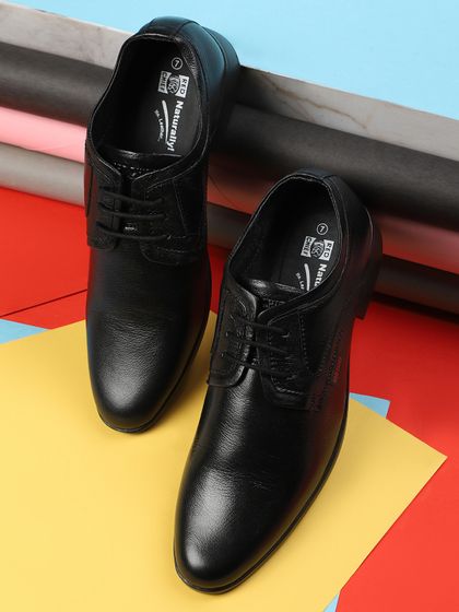 Buy Red Chief Men Black Leather Formal Shoes - Formal Shoes for Men 1595761  | Myntra