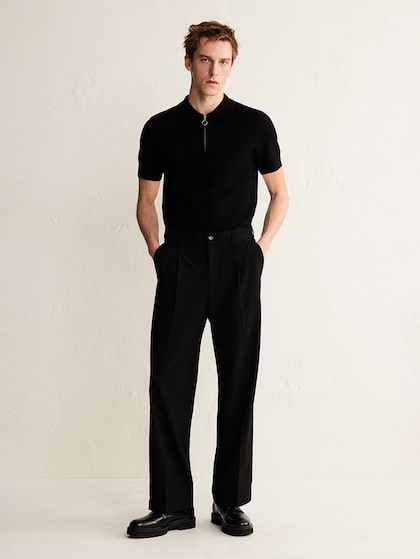 Buy H&M Men Regular Fit Rib Knit T Shirt - Tshirts for Men 22796574
