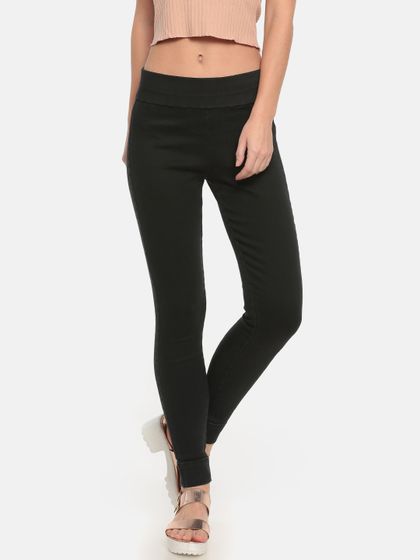 Buy Lee Cooper Women Black Mid Rise 