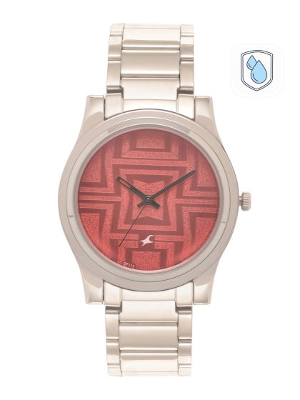 Buy Fastrack Unisex Coral Red Analogue Watch 6166SM02 Watches