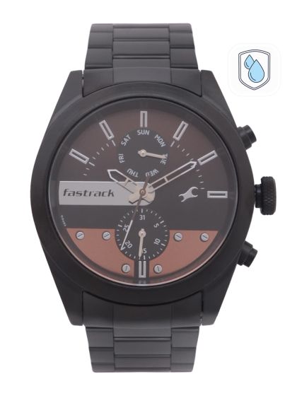 Buy Fastrack Men Black Analogue Watch NK3147KM01 OR Watches for