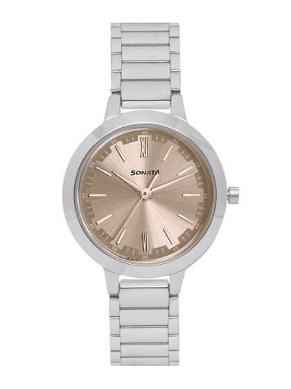 Buy Sonata Elite Women Silver Analogue Watch NL8141SM01 Watches