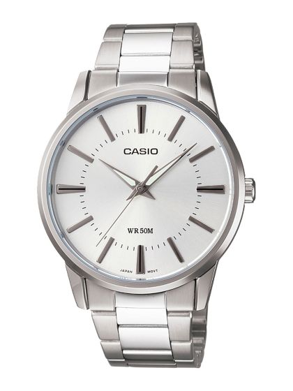 Buy Casio Enticer Men Silver Analogue Watch A837 MTP 1375D 7AVDF