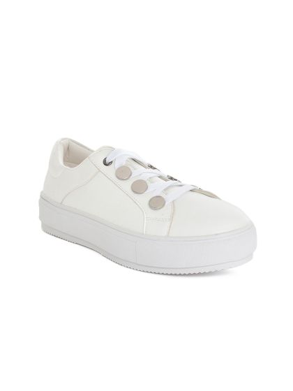 flatform white sneakers