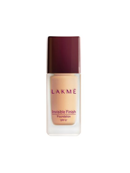 Buy Lakme Invisible Finish Foundation With Spf 8 01 25ml Foundation And Primer For Women 55236 Myntra Lakme face magic skin souffle foundation marble 30ml with cucumber & vitamin e. lakme cosmetics