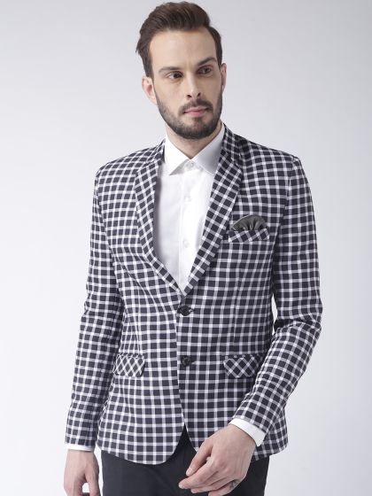 White checkered blazer best sale