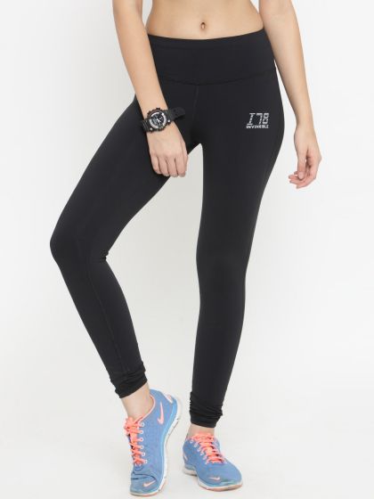 Buy BUKKUM Women Black Solid Slim Fit Tights - Tights for Women