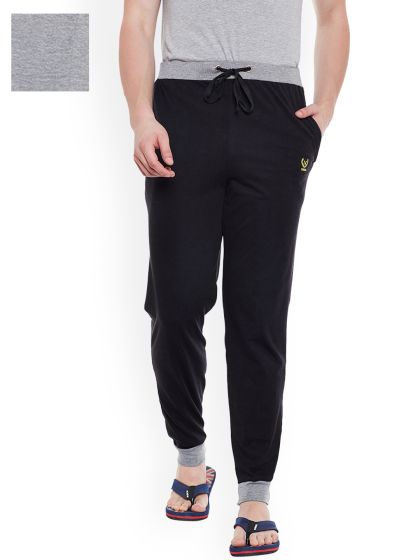 JOCKEY 9500 Solid Men Grey Track Pants - Buy Charcoal Melange & Shanghai  Red JOCKEY 9500 Solid Men Grey Track Pants Online at Best Prices in India