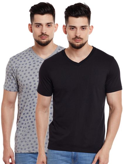 Buy ELABORADO Men Off White T Shirt 