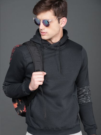 wrogn black hoodie