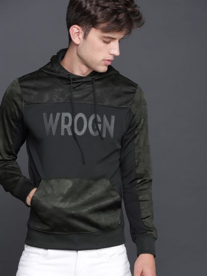wrogn black hoodie