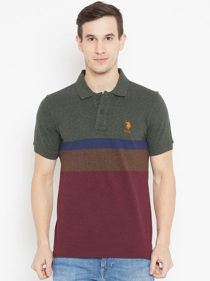 us polo t shirts myntra