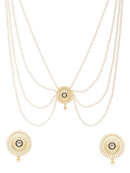 Gold Plated \u0026 Pink Jewellery Set 