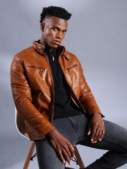 Hrx leather jackets top