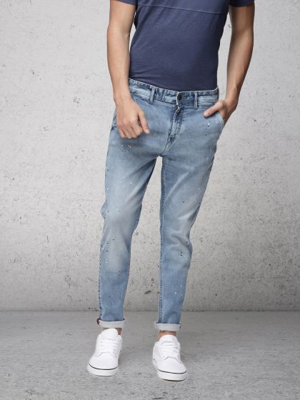 side tape jeans myntra