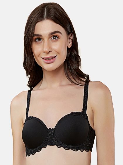 Buy Triumph Push-Up - Level 1 Non Wired Medium Coverage Push-Up Bra - Blue  at Rs.1799 online