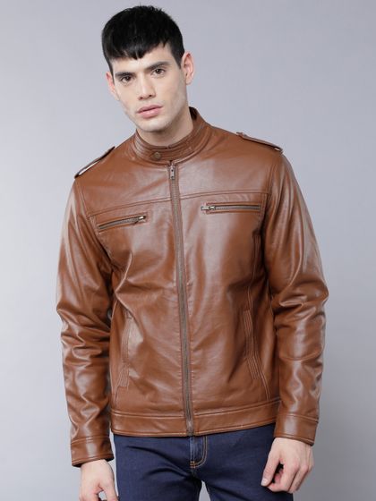 mens brown track jacket