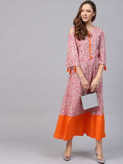 Shree maxi on sale dress myntra