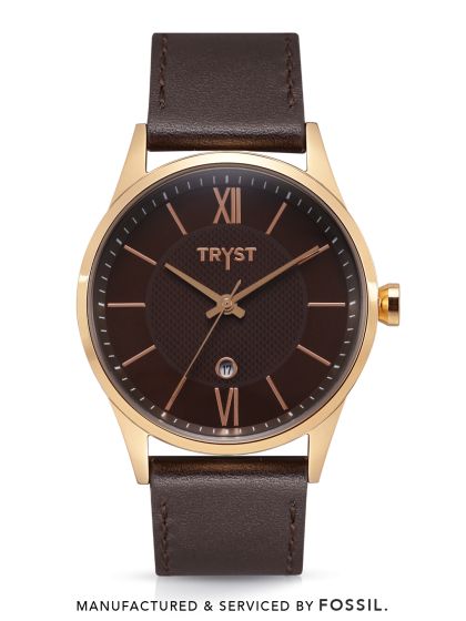 Buy Tryst Manufactured Serviced By Fossil Men Navy Blue Watch Watches For Men 7509737 Myntra