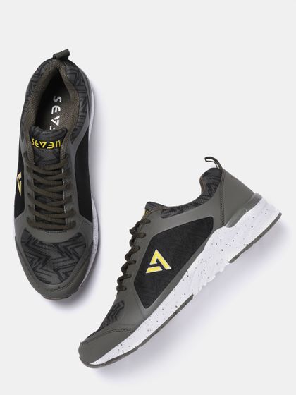 olive green sports shoes
