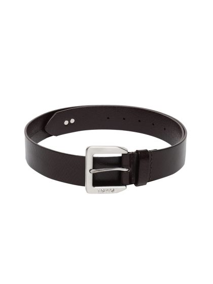 Buy Levis Men Black Solid Leather Belt - Belts for Men 1381952 | Myntra