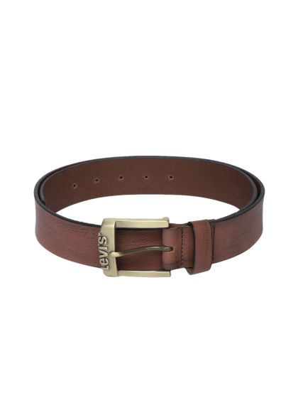 Buy Levi's Men Brown Leather Belt - Belts for Men 1381954 | Myntra