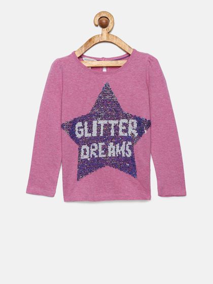 monsoon pink sequin top