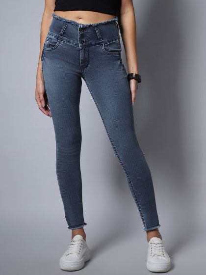 High rise cheap jeans myntra
