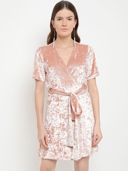 Forever 21 velvet top wrap dress