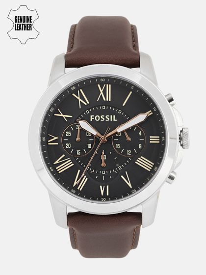Fossil Men Black Dial Chronograph Watch 