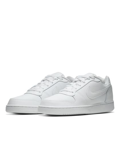 Buy Nike Women White Solid EBERNON MID Leather Mid Top Sneakers