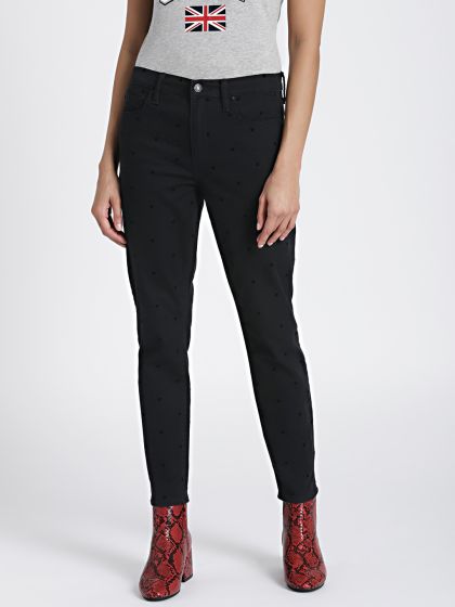 black skinny cords womens