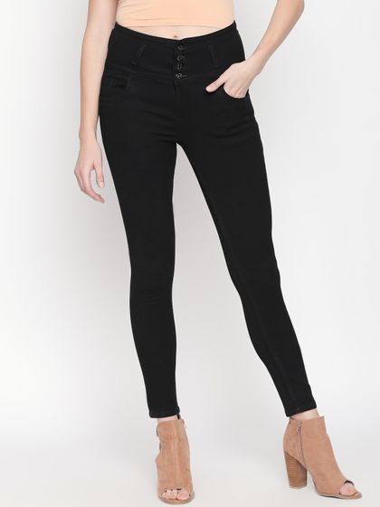 Buy Miss Chase Women Black Skinny Fit 